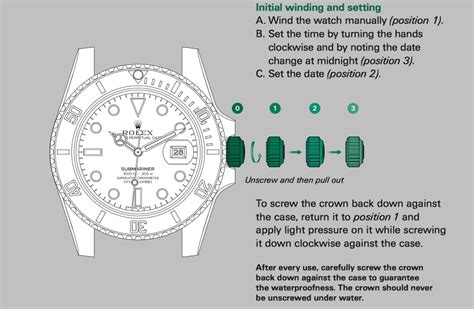 how to change time on rolex